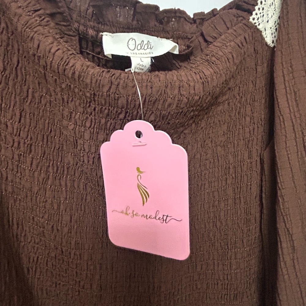 Oddi Women's Brown dress oh so modest